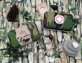 Psí lékárnička Tarvose, včetně Betadine - army wood