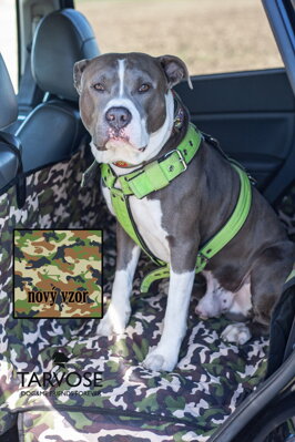 Kvalitní ochranná deka do auta pro psy - army Tarvose