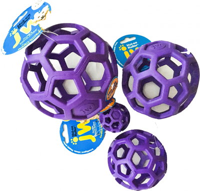 JW Hol-EE Děrovaný míč Large - fialový