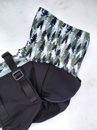 Zimní obleček Tarvose - černý/les vel. M skladem pes