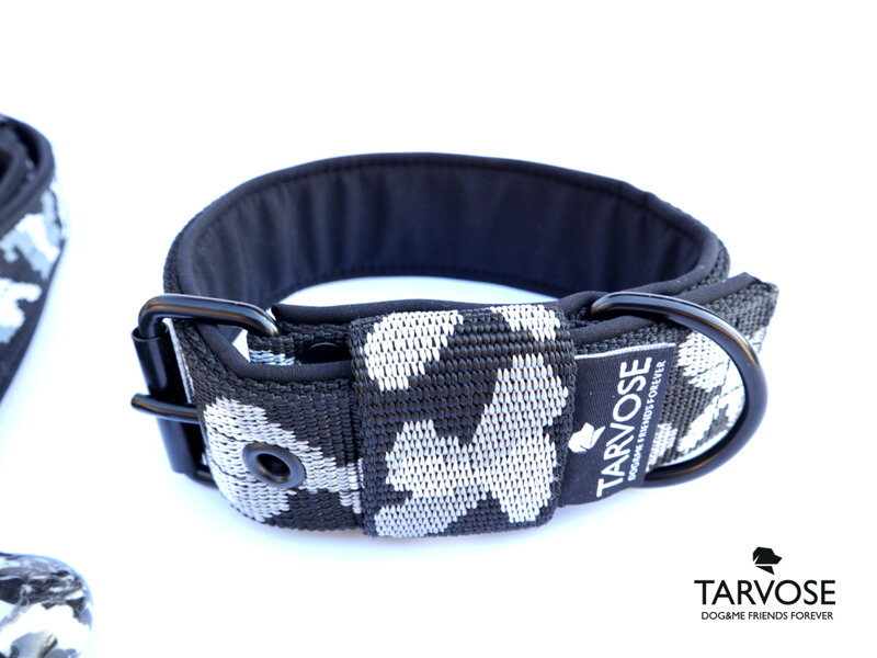 Army gray obojek Tarvose - maskáč šedý Army gray obojek Tarvose - maskáč šedý